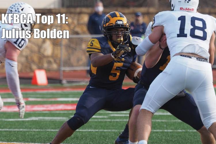 KFBCA Top 11: Wichita Northwest running back Julius Bolden, #5 (Photo courtesy Northwest Grizzly Football)