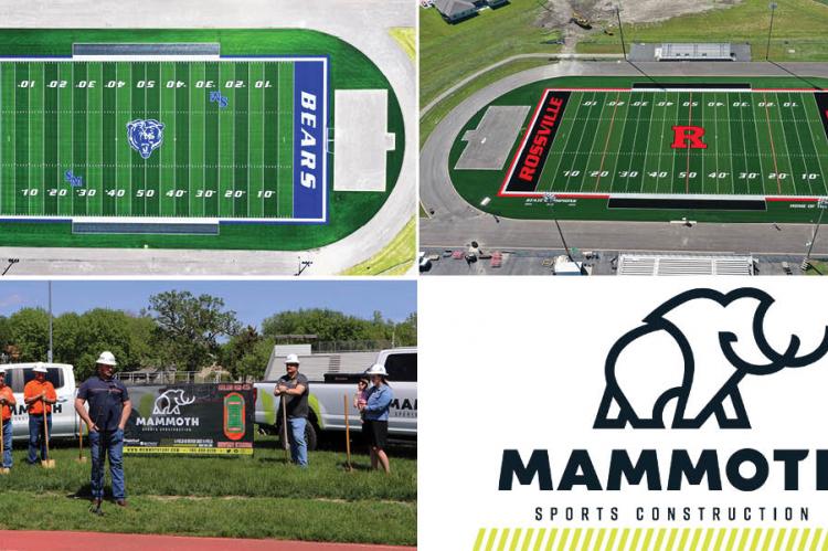 Mammoth Sports Construction, based in Meriden, Kan., continues to expand statewide and across the Midwest.