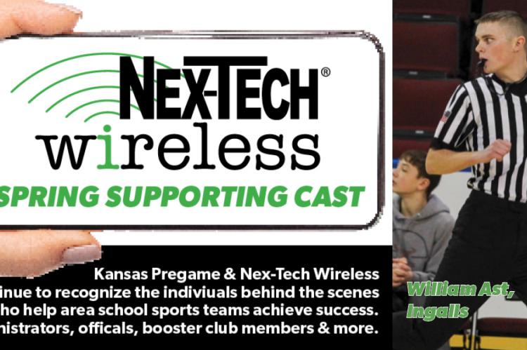 Ingalls grad Will Ast is giving back to the high schools in his area by helping to alleviate an officiating shortage, all while carrying a full-time academic load at Garden City Community College. (Photo: Sandy Myers) 