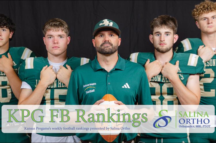 Jackson Heights continues to look like a leading contender from the east side of 1A behind veteran coach Caleb Wick and an experienced and talented senior class. Pictured (L-R): Anthony Gulotta, Drake Mellies, coach Caleb Wick, Teagen Bowhay and Austin Zeller. (Photo: Heather Kindall Photography)