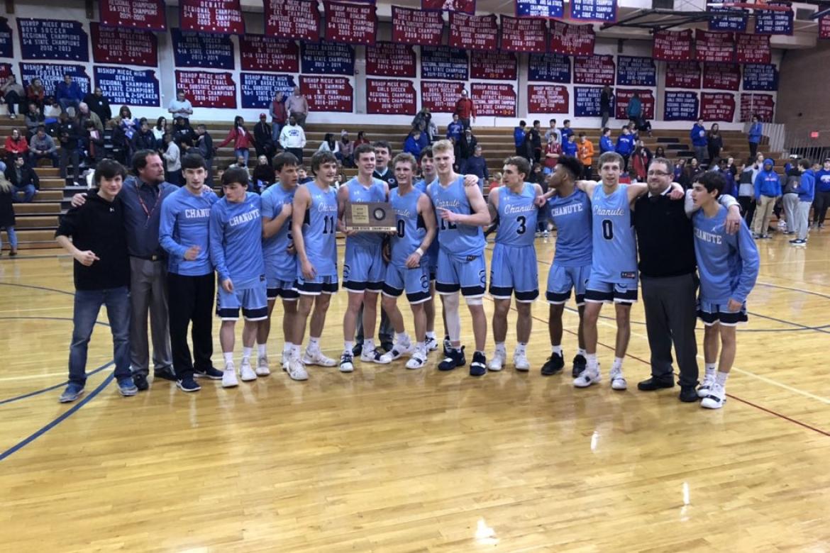 Chanute pulled off the upset of the postseason with a 46-45 victory over three-time defending state champions Bishop Miege. (Courtesy Photo)