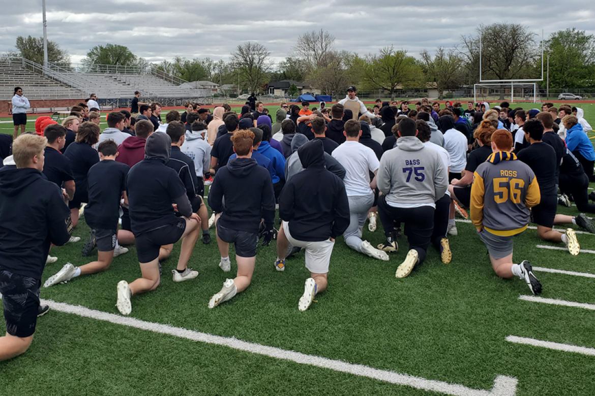 Nearly 200 athletes gathered at Salina Stadium on Saturday for the Sharp Performance Showcase.