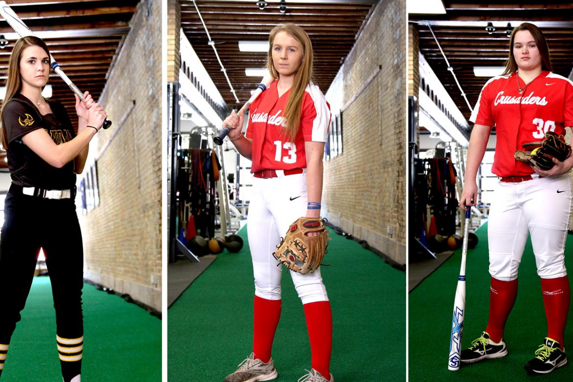 From left: Macie Eck, Jocelyn Buck and Brooke McCorkle started off their senior seasons with a bang. (Photos by Everett Royer, KSportsImages.com)
