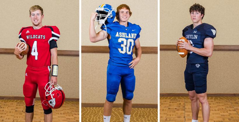 Cunningham's Luke McGuire, Ashland's Kale Harris, and Cheylin's Logan McCarty are among the All-Stars selected to represent Kansas in upcoming games with Colorado All-Stars. (Photos: Heather Kindall Photography)