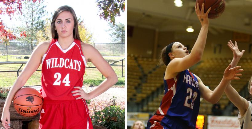Emilee Ebert (left) and Macy Doebele showed why the Twin Valley League is one of the toughest in the state with their standout performances at Saturday's KBCA All-Star game. (File Photos)