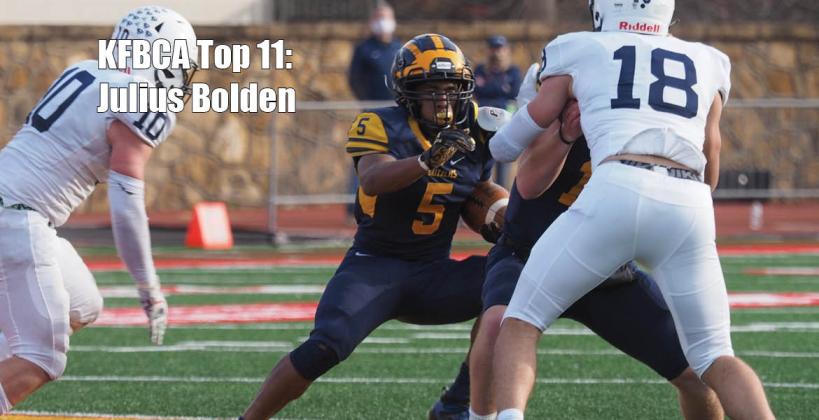 KFBCA Top 11: Wichita Northwest running back Julius Bolden, #5 (Photo courtesy Northwest Grizzly Football)
