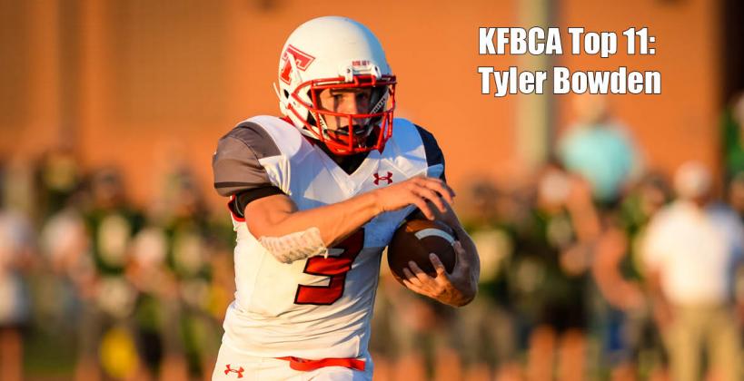 KFBCA Top 11: Tonganoxie running back Tyler Bowden, #3 (Photo by Nick Verenbec, www.nickverbenecphotography.com)