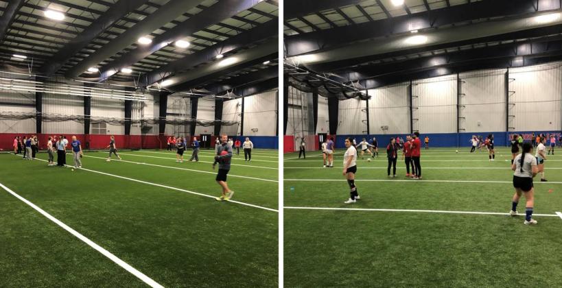 Dodge City's new indoor facility is multi-purpose and used by physical education classes, multiple sports teams and even band and color guard. (Courtesy Photos)