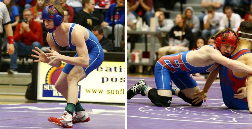Kendall (left) and Kolby Beitz continue their quest for consecutive state titles - potentially the third straight for Kendall, the second for Kolby. (Photos by Everett Royer, KSportsImages.com)