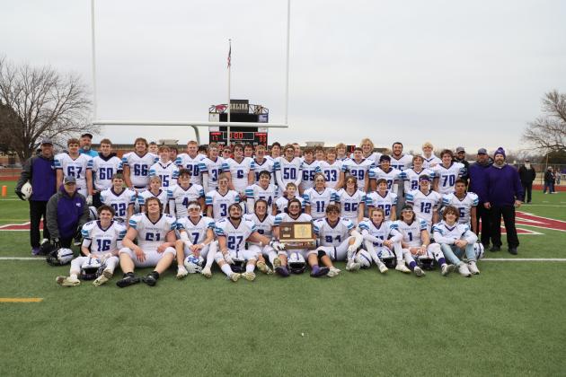 Nemaha Central celebrated a 33-17 state championship win over Kingman last November but graduated significant key pieces of that squad. (Submitted)