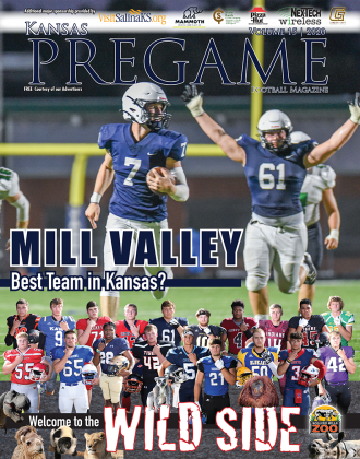 In spite of a narrow loss to Arkansas power Bentonville last week Mill Valley still looks like the most complete team in all of Kansas football. A highly anticipated game with Lawrence was cancelled due to a positive COVID test by a Chesty Lion, but the Jags were able to schedule a game with another top 6A program, Gardner-Edgerton, tonight at 7 p.m. (Photo by Lori Wood Habiger)