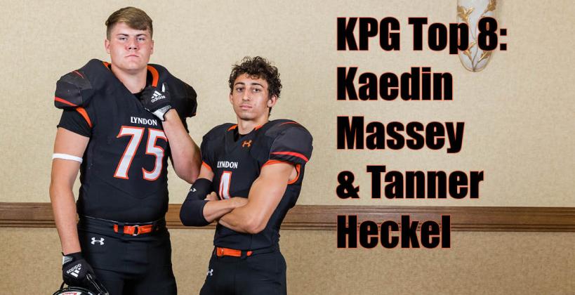 Kansas Pregame 8-Man Top 8: Tanner Heckel and Kaedin Massey, Lyndon (Photo: Heather Kindall Photography)