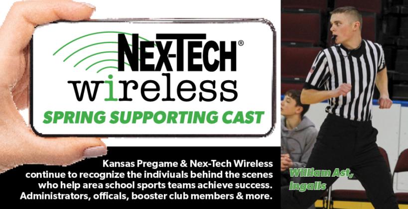 Ingalls grad Will Ast is giving back to the high schools in his area by helping to alleviate an officiating shortage, all while carrying a full-time academic load at Garden City Community College. (Photo: Sandy Myers) Ingalls grad Will Ast is giving back to the high schools in his area by helping to alleviate an officiating shortage, all while carrying a full-time academic load at Garden City Community College. (Photo: Sandy Myers)