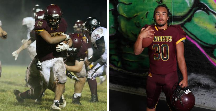 8-Man II Top 8: Jayvon Pruitt (Photos: L-Everett Royer; R-Bree McReynolds-Baetz)