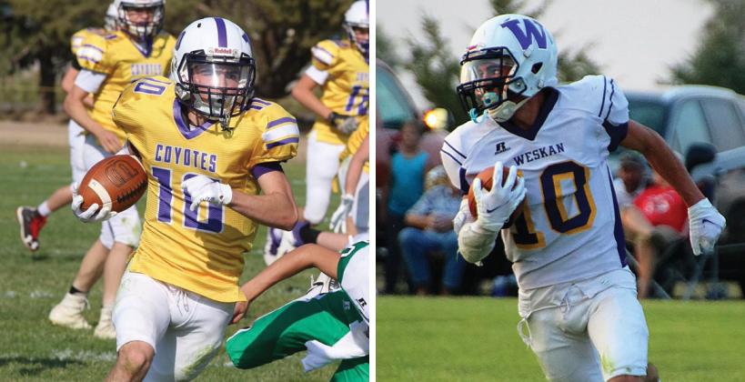 Kansas Pregame 6-Man Top 6: Dalton Mackley (Left photo by Linsey Bussen; right photo by Sheila Allen)