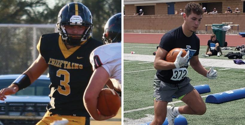 Kansas Pregame 8-Man Top 8: Gatlin Jewell (Left photo by Lynn Thrun, right photo by John Baetz)