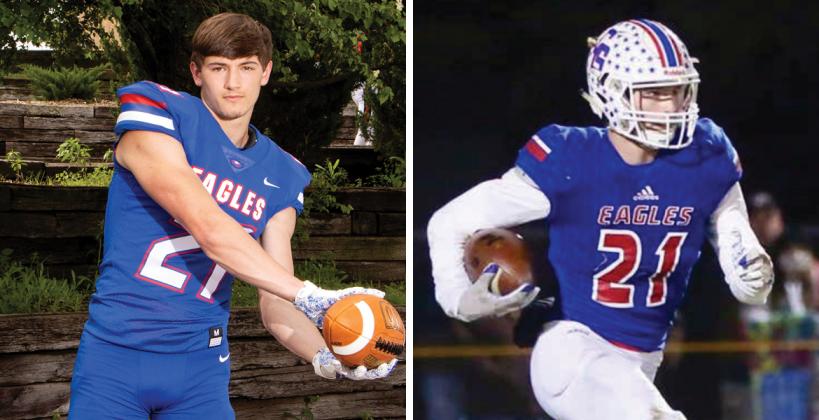 Kansas Pregame 8-Man Top 8: Tyson Struber (Left photo by Julie Kuhlmann, right photo by Bob Hunter)