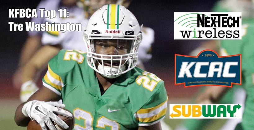 KFBCA Top 11: Tre Washington, brought to you by the KCAC, Nex-Tech Wireless and Subway. (Photo by Walter Dixon, Derby Informer)