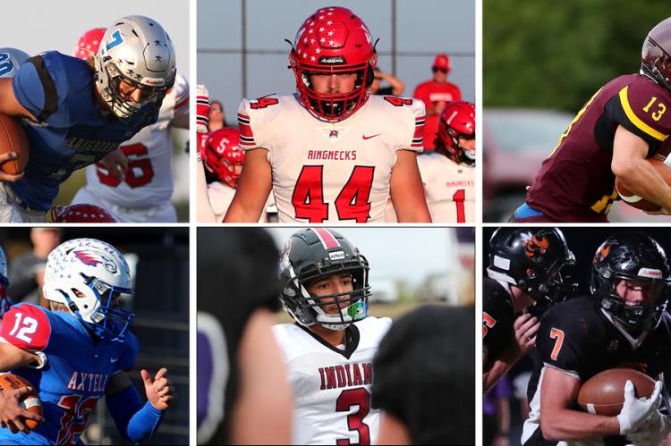 Pictured, clockwise from top left: Dylan Bice, Conner Dinkel, Carson Werth, Max Neeley, Erhik Hermosillo, and Isaac Detweiler. (Photos by Everett Royer, KSportsImages.com)