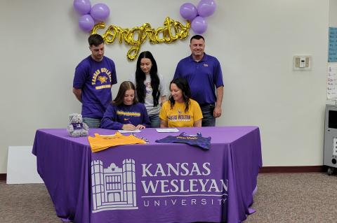 Mayce Russell, Macksville, T&F, Kansas Wesleyan University (Photo: Submitted) Mayce Russell, Macksville, T&F, Kansas Wesleyan University (Photo: Submitted)