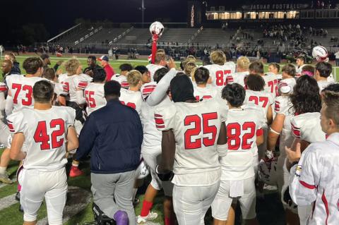 Olathe North used an incredible defensive effort to hand Mill Valley their first loss of the season and stay unbeaten. (Photo: Josh Price)