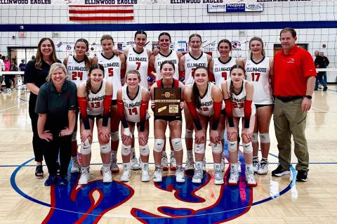 Ellinwood won their quad Monday night and are headed to Sub-State. (Courtesy Photo)