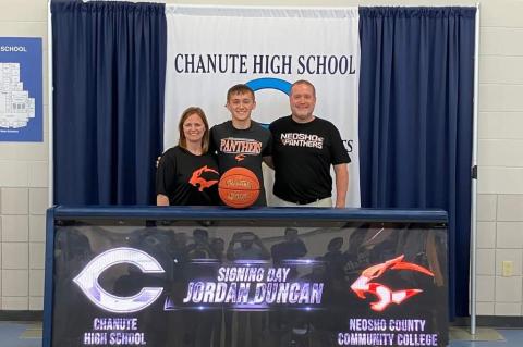 Jordan Duncan, Chanute, Basketball, Neosho County Community College (Photo: Chanute High Facebook) Jordan Duncan, Chanute, Basketball, Neosho County Community College (Photo: Chanute High Facebook)