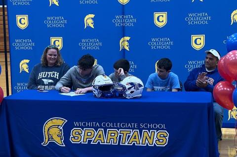 Hudson Ferralez, Wichita Collegiate, Football, Hutchinson Community College (Photo: @FerralezHudson) Hudson Ferralez, Wichita Collegiate, Football, Hutchinson Community College (Photo: @FerralezHudson)