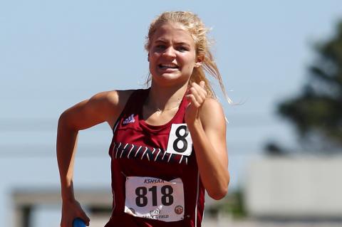 St. James Academy junior Katie Moore will lead the Thunder distance runners in their quest for an elusive state title. (Photo by Everett Royer, KSportsImages.com)