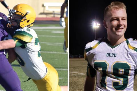KFBCA Top 11: Ted Skalsky (Left photo by Stephen Coleman, right photo from Skalsky's Hudl)