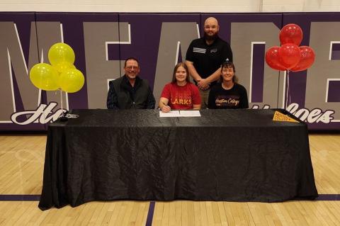 Liz Hawley, Meade, Powerlifting, Hesston College (Photo: Meade Buffs Twitter/X) Liz Hawley, Meade, Powerlifting, Hesston College (Photo: Meade Buffs Twitter/X)