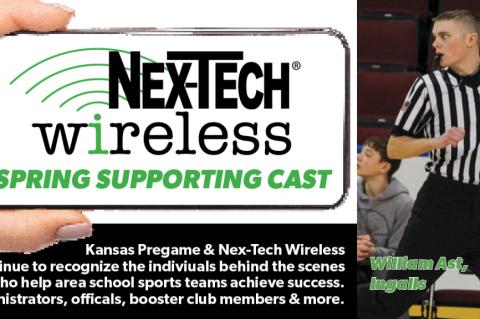 Ingalls grad Will Ast is giving back to the high schools in his area by helping to alleviate an officiating shortage, all while carrying a full-time academic load at Garden City Community College. (Photo: Sandy Myers) 