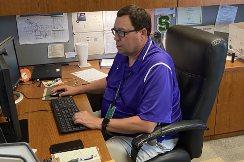 Former Salina South head football coach and athletic director Ken Stonebraker was recently selected for induction into the Kansas Football Coaches Association Hall of Fame. (Photo: Dylan Sherwood/The Salina Journal)