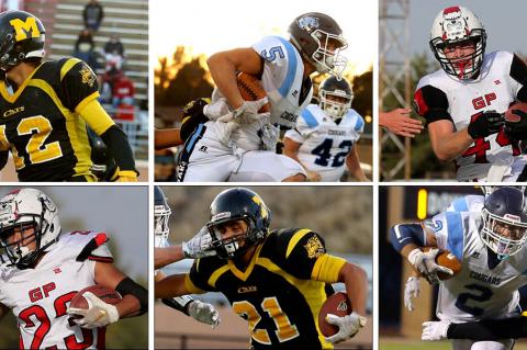 Kansas Pregame's first ever Top 6 team of seniors, as voted on by coaches (pictured in no particular order) are, clockwise from top left: Adan Granillo, Colton McCarty, Wade Rush, Drew Schields, Gerardo Garcia and Rojelio Loya. (Photos: Everett Royer, KSportsImages.com)