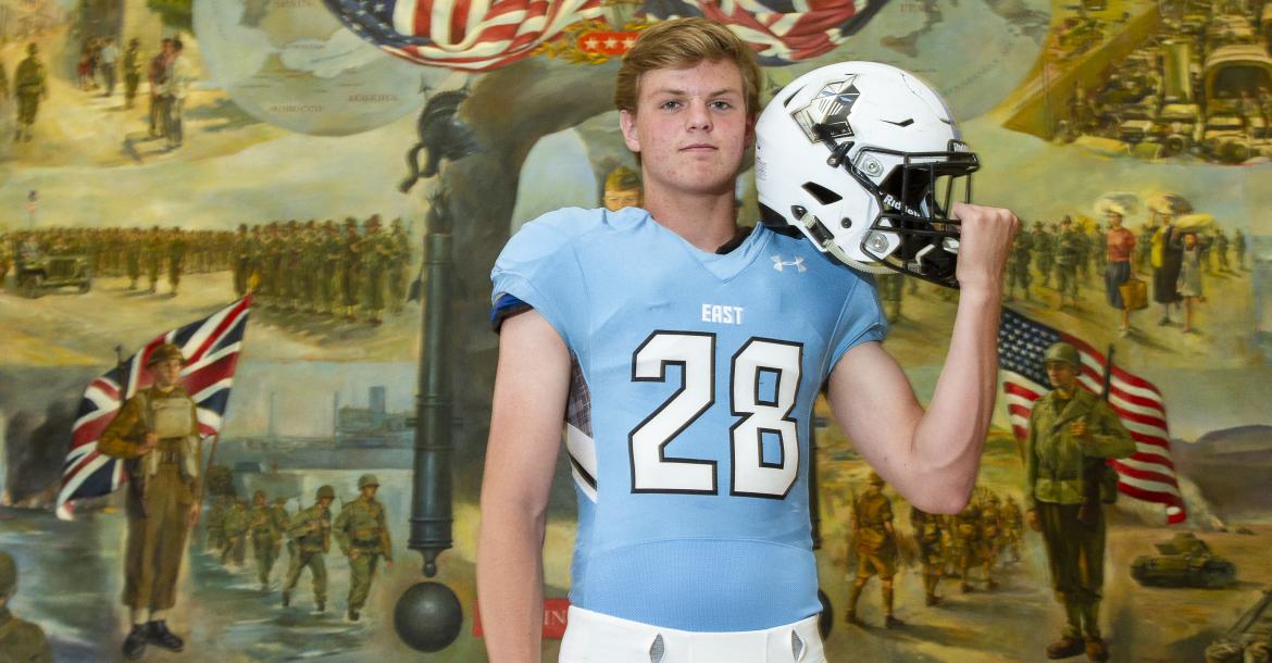 Shawnee Mission East kicker Parker Willis, part of our "Specialists" feature, will accept a Preferred Walk-On offer from the University of Missouri. (Photo by Joey Bahr)