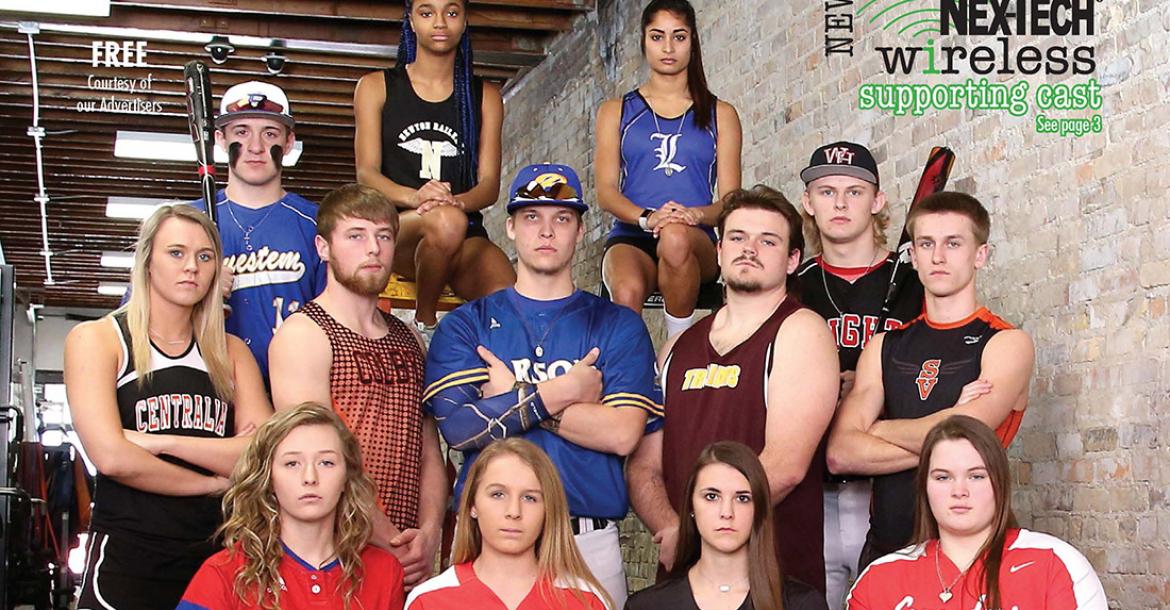 Check out the athletes on the cover of the new Spring Sports Preview. (Photo by Everett Royer)